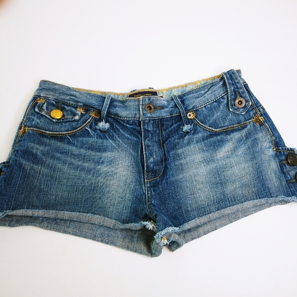 RARE RALPH LAUREN RUGBY Womens Cutoff Jean Shorts - Picture 3 of 4